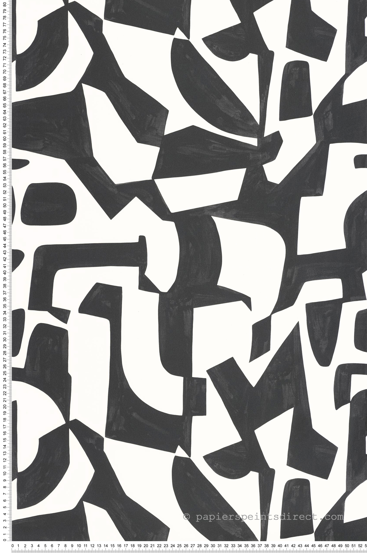 Papier peint Formes Broken Pattern noir et blanc - Moonlight 3 de Casélio | Réf. MNL3107120908
