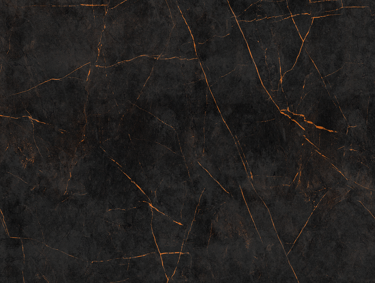 Papier peint panoramique Marbre noir orange - The Wall d'A.S. Création | Réf. AS-382251