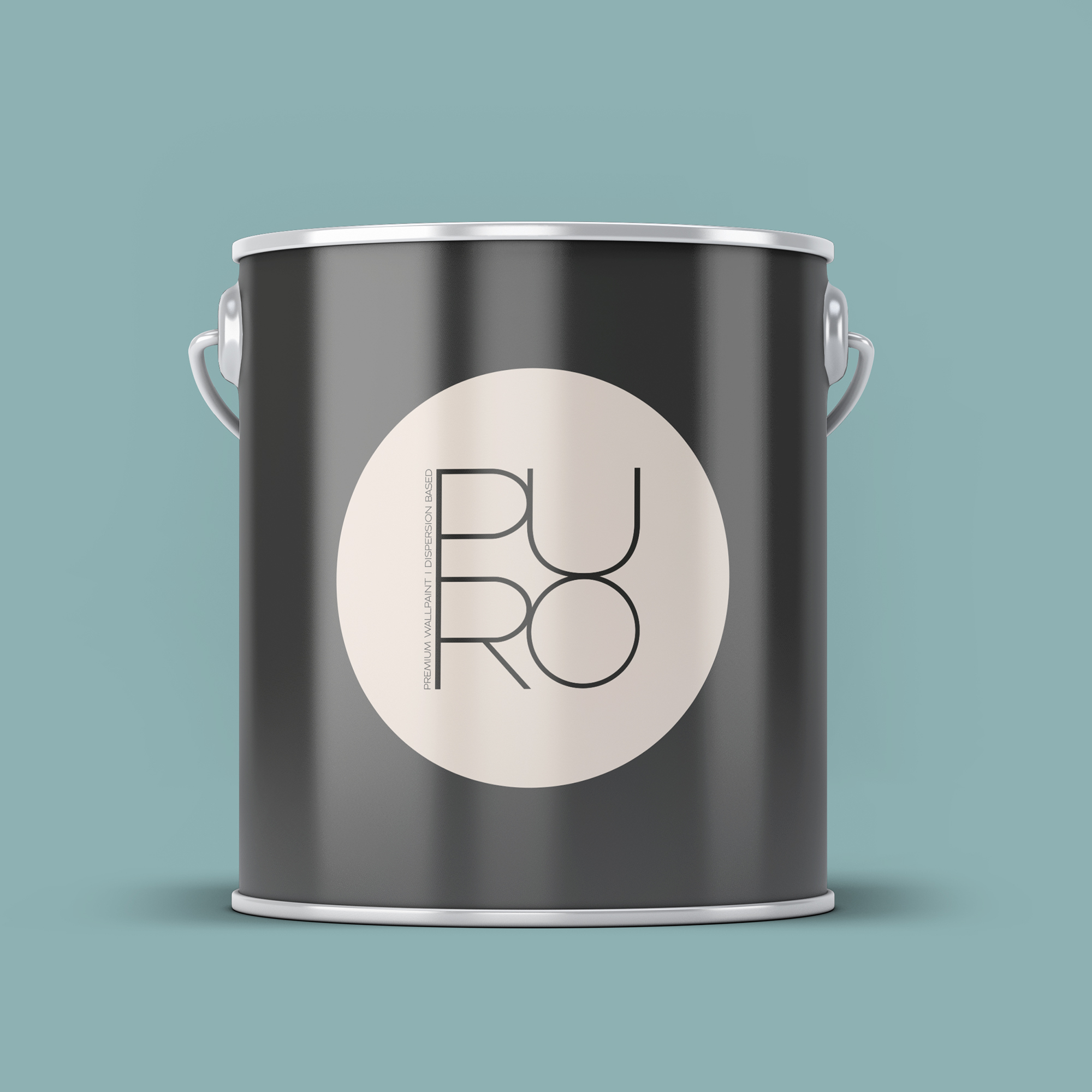 Image d'un pot de 5 litres de peinture Puro bleu, vert bluish petrol - c3010