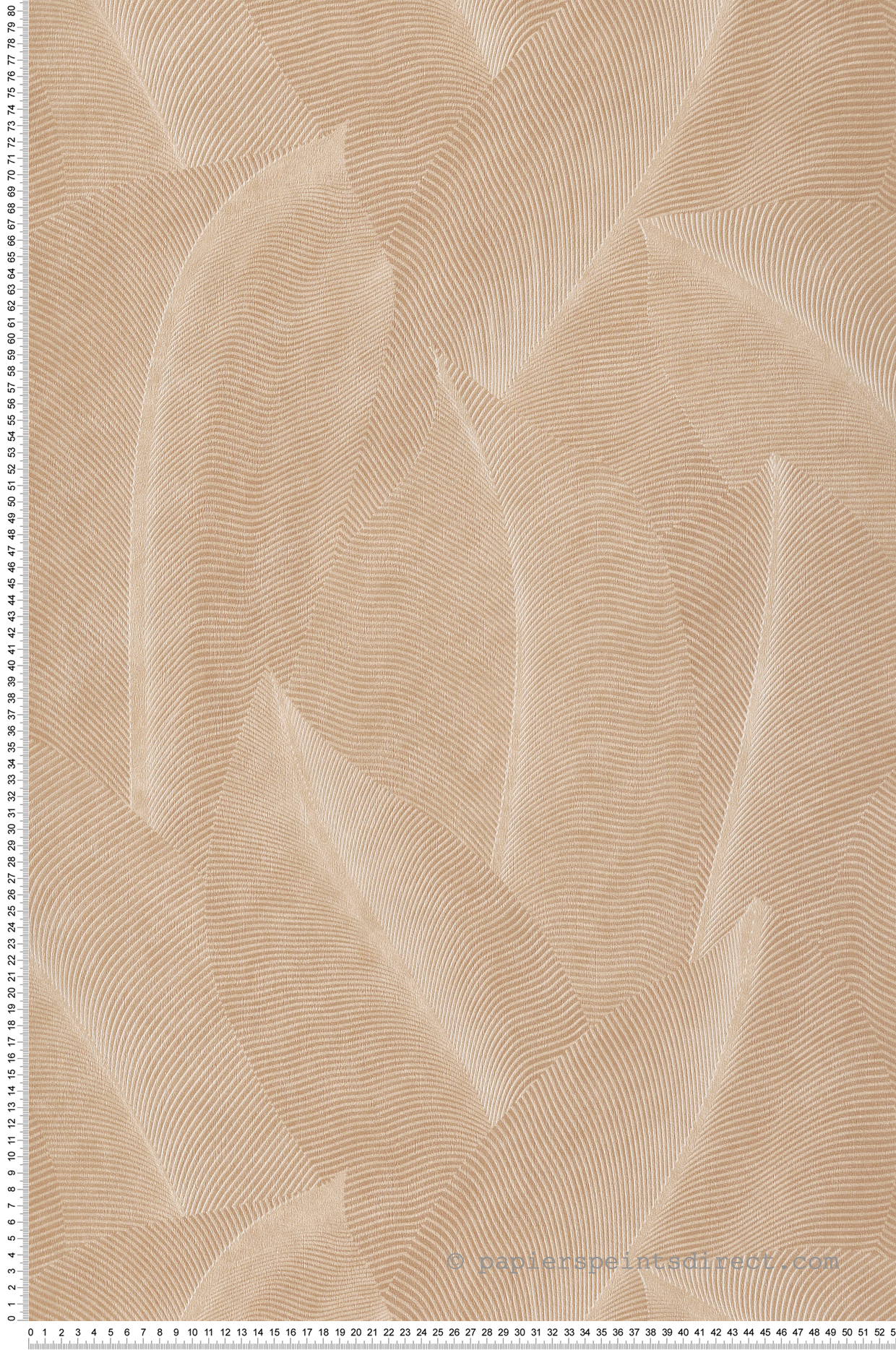 Papier peint Feuille Ethnique beige - Allure de Lutèce | Réf. LTC-AL26220