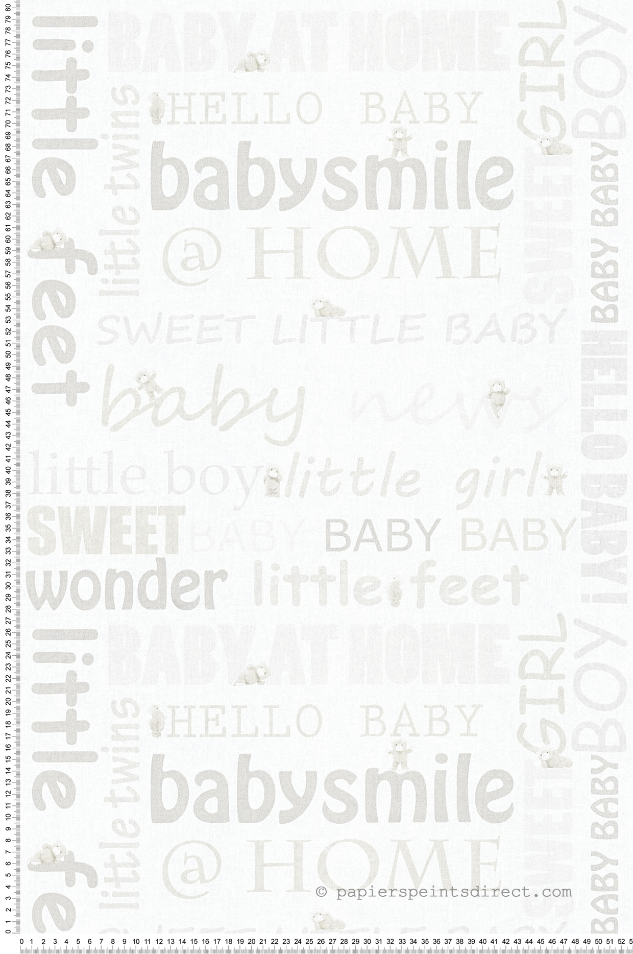 Papier peint sweet baby beige - Little Stars AS Création | Réf. SP04372