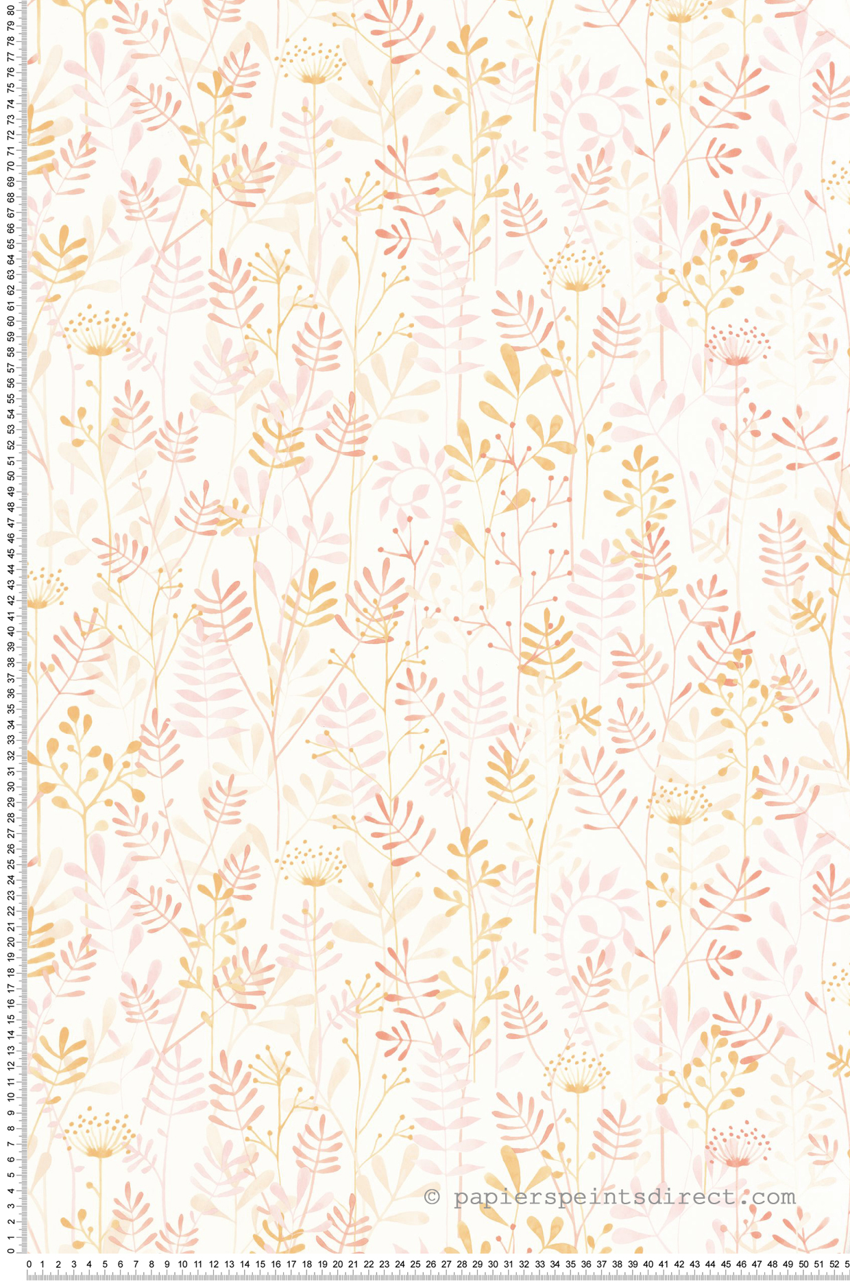 Papier peint Feuillage Enfantin rose nude - Once Upon A Time de Casadéco | Réf. OUAT88324630