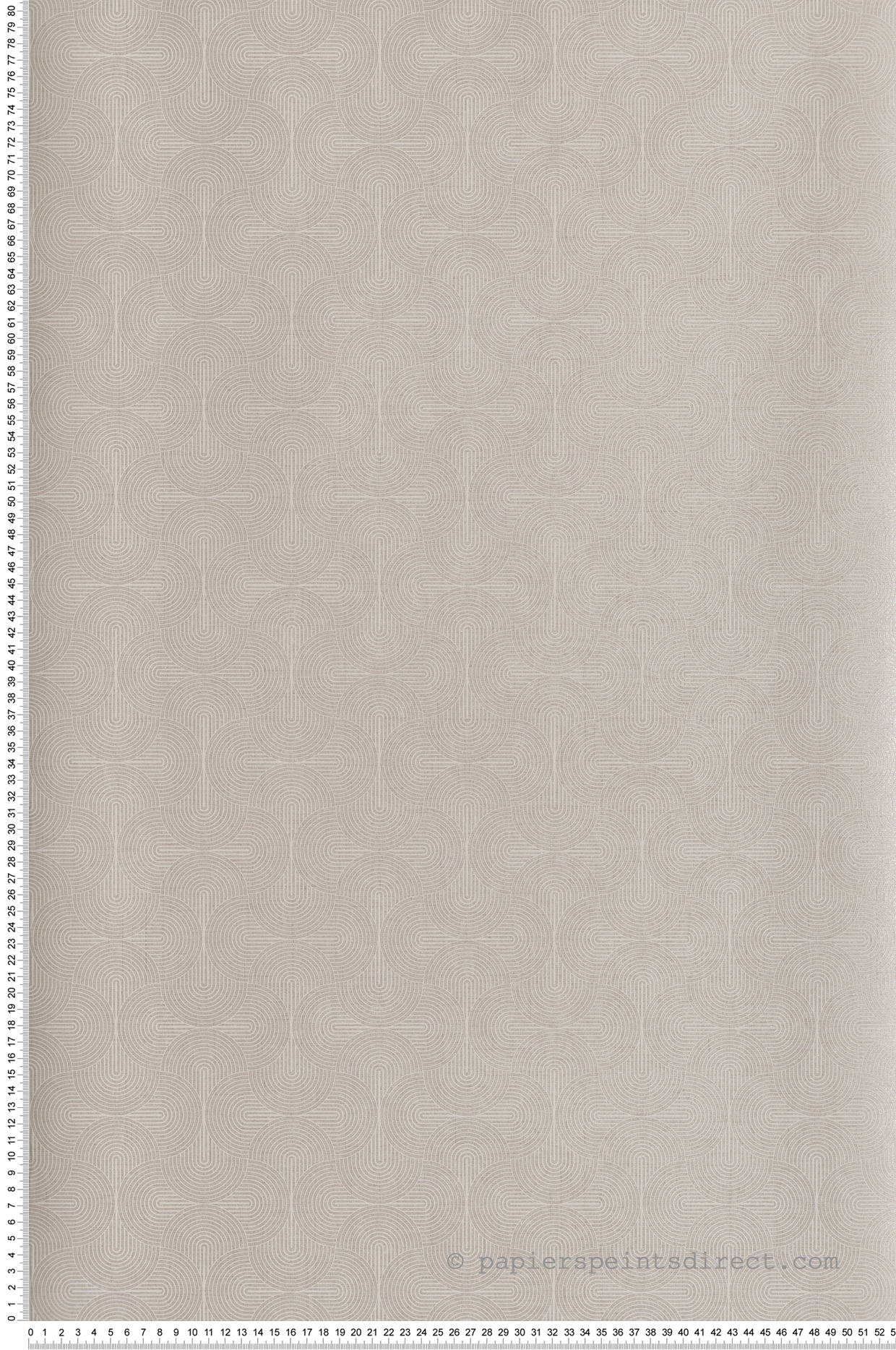 Papier peint Géométrique Twist Allover grège argenté - Unique de Lutèce | Réf. LTC-DT-FA3002