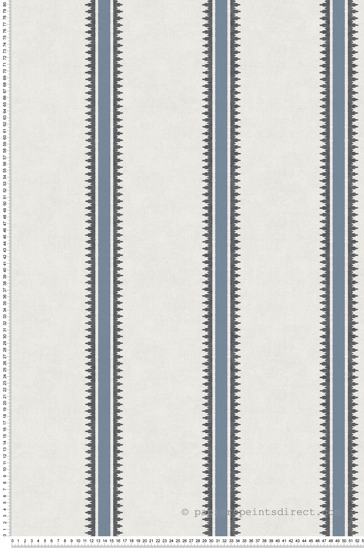 Papier peint Rayure Indienne bleu - Aristide de Lutèce | Réf. LTC-3857-3