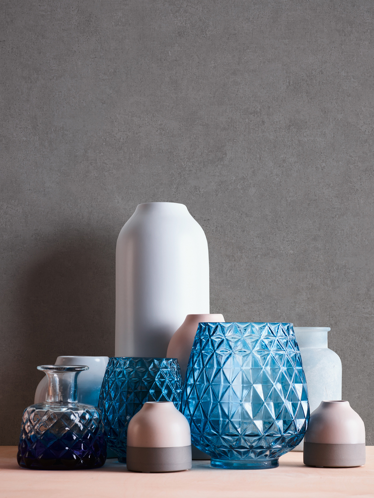 Papier peint Faux Uni gris souris - History of Art d'A.S. Creation | AMB Réf. 37656-3