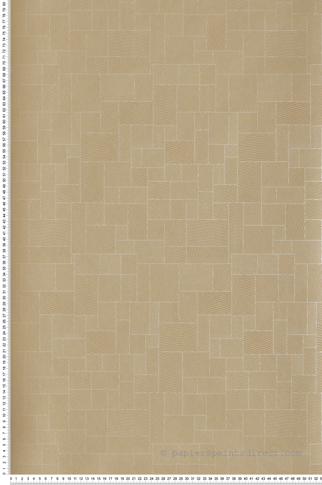 Papier peint Kensai beige noisette argenté - Kyoto de Casadéco | Réf. KYTO88762461