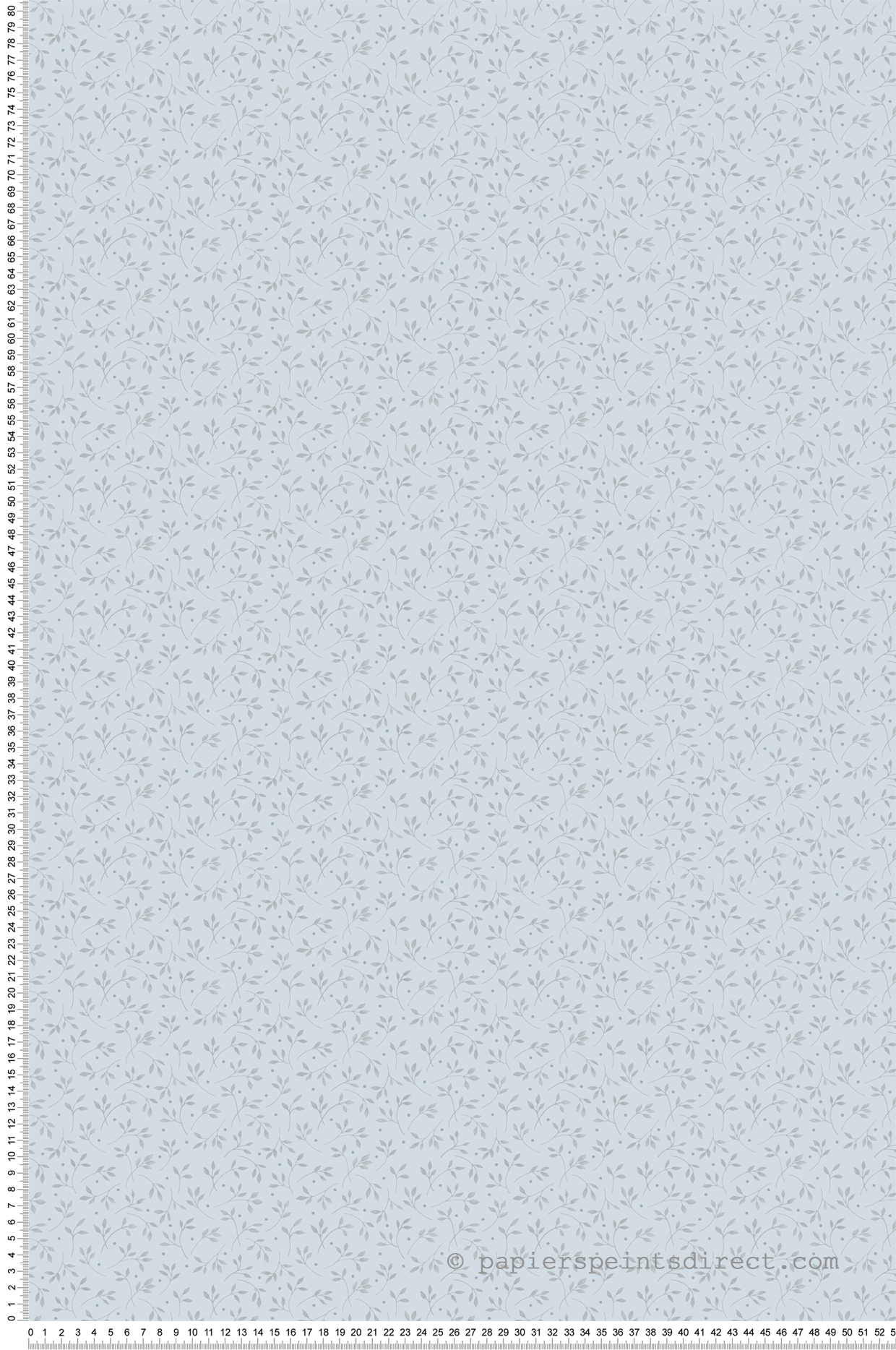 Papier peint Feuillage Minimaliste bleu ciel - My Little Cottage de Montecolino | Réf. MC-M12366