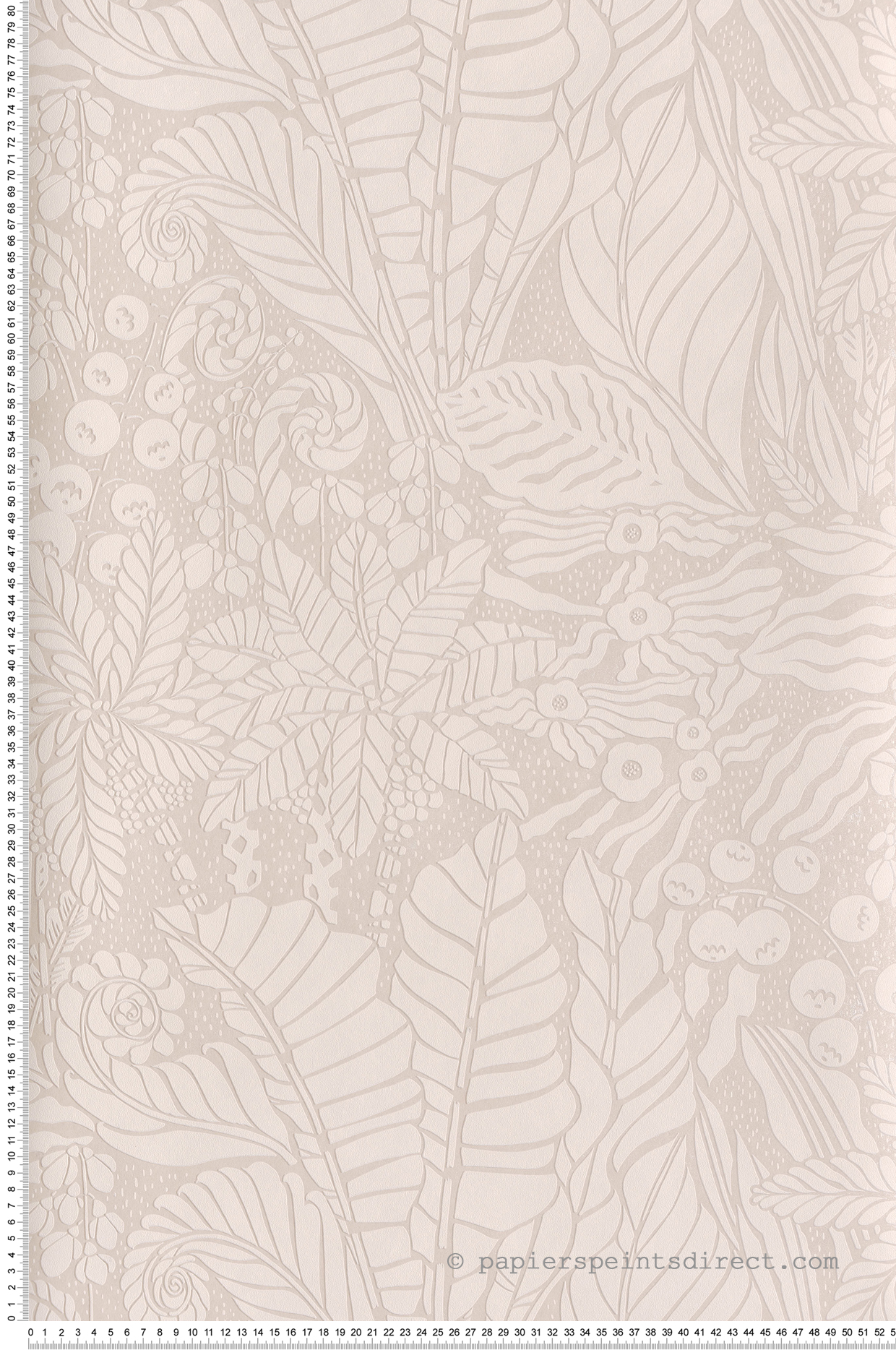 Papier peint Feuillage Madita blush métallisé - Mysa de Masureel | Réf. MAS-YSA104