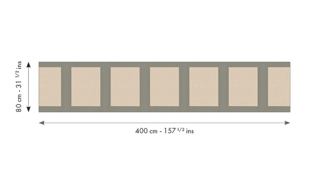 Papier peint Soubassement Jute M kaki - Reliefs de Casélio RAPPORT | Réf. RLF105237170