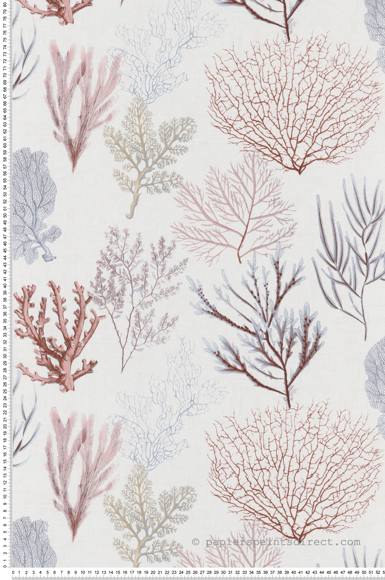 Papier peint Marin Corail rouge - Seaside de Casadéco | Réf. SEAS83978121