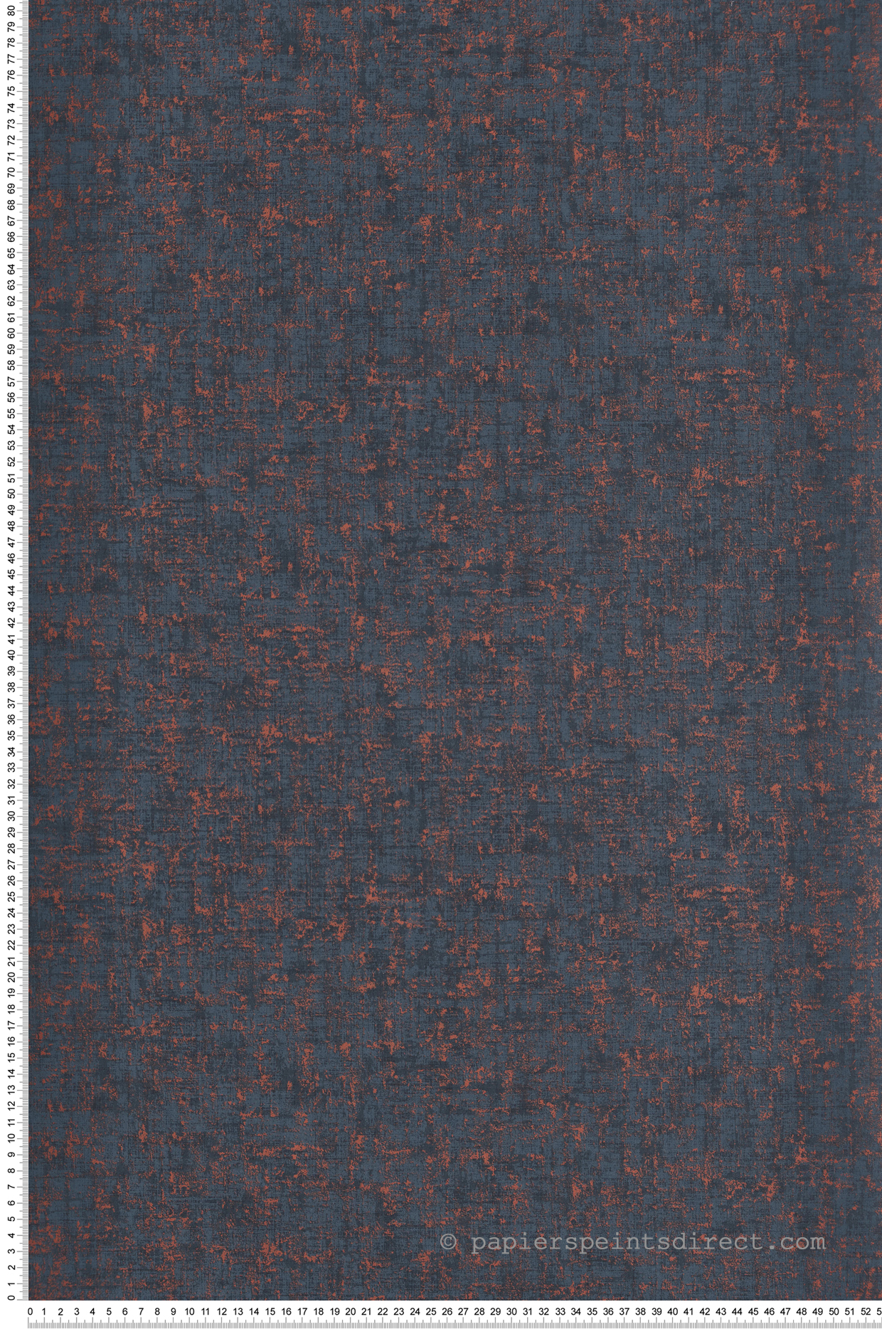 Papier peint Faux Uni Métallisé Jazz bleu cuivré - 1930 de Casadéco | Réf. MNCT85756434