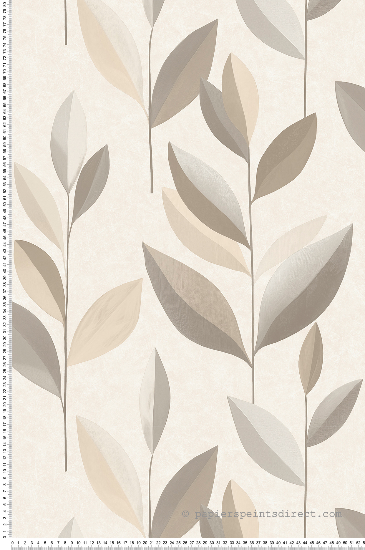 Papier peint Feuille Design beige - Vancouver de Montecolino | Réf. MC-SY27551