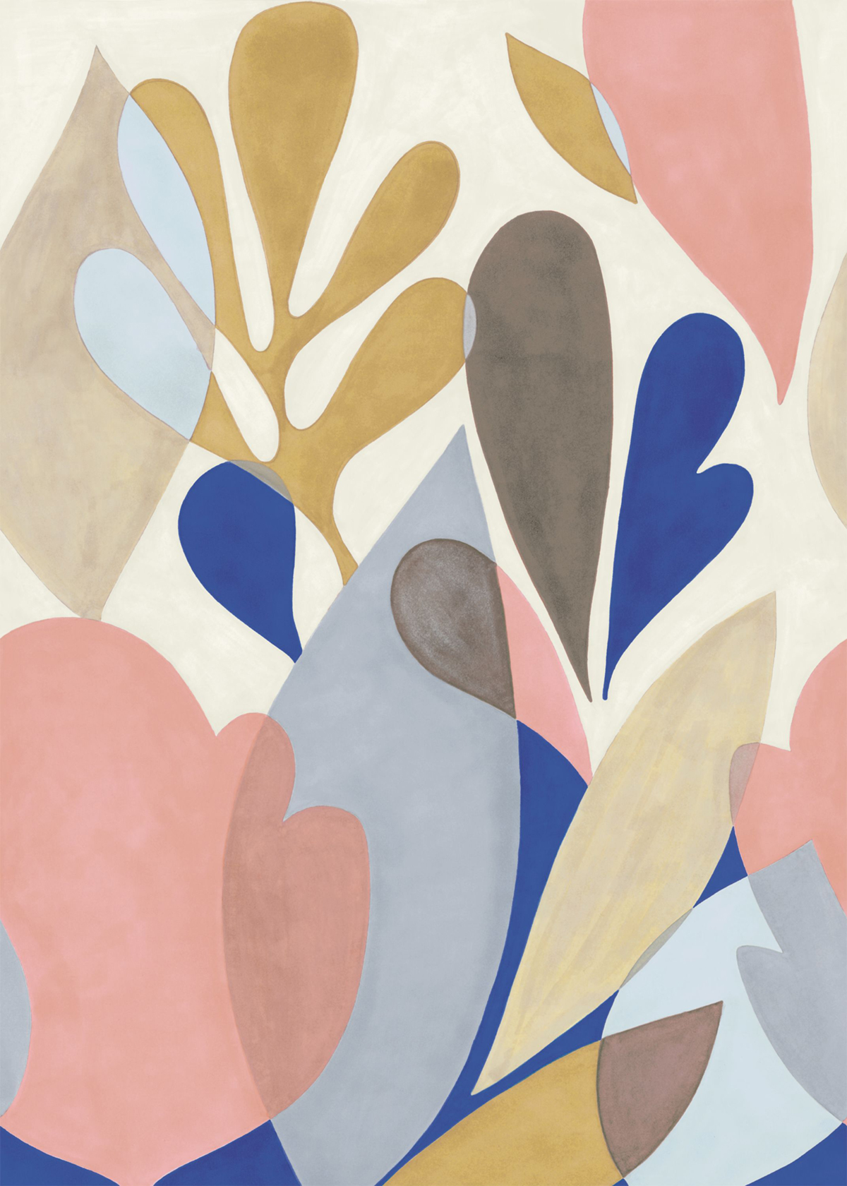 Papier peint panoramique Dancing Colors M bleu majorelle 200x280 - Wonderwalls de Casadéco | Réf. WDWS89006303