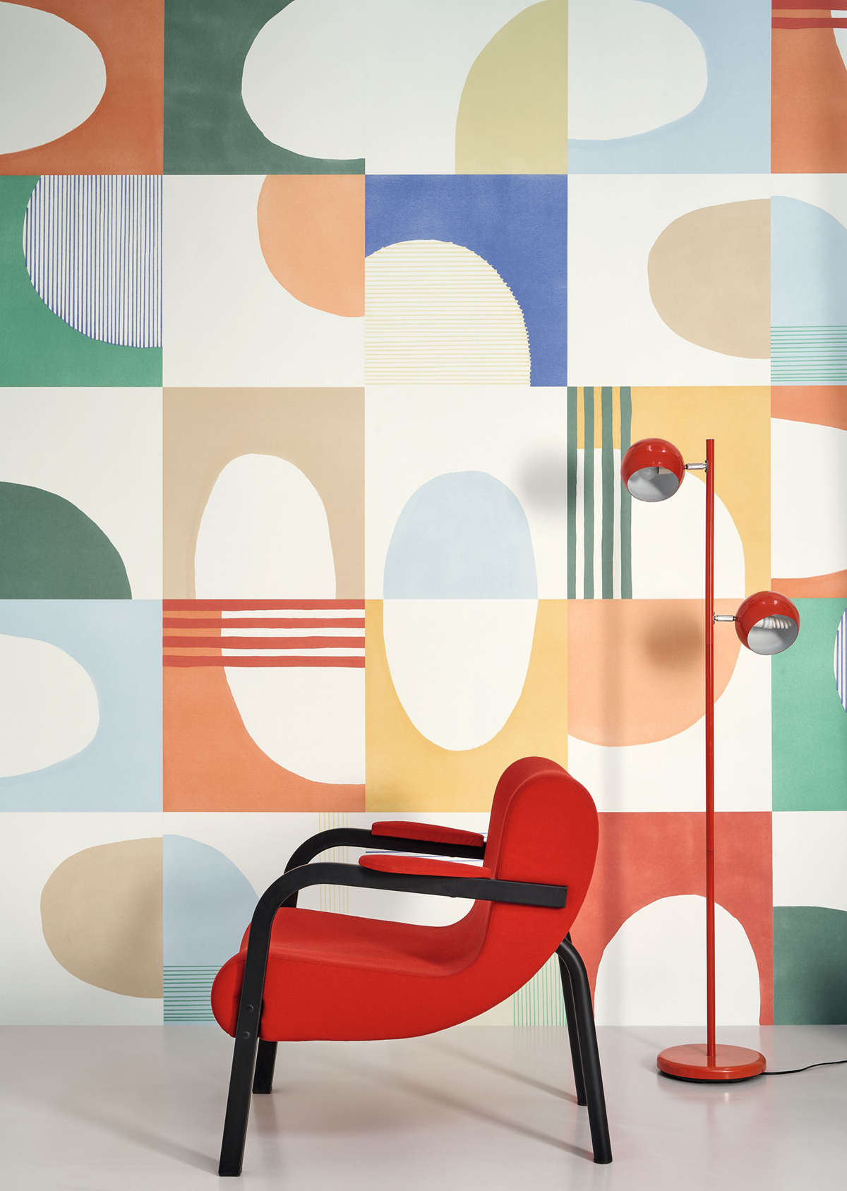 Papier peint Pop Art Graphique multicouleurs - Milano Sixties de Casadéco AMB2| Réf. MISI89371234